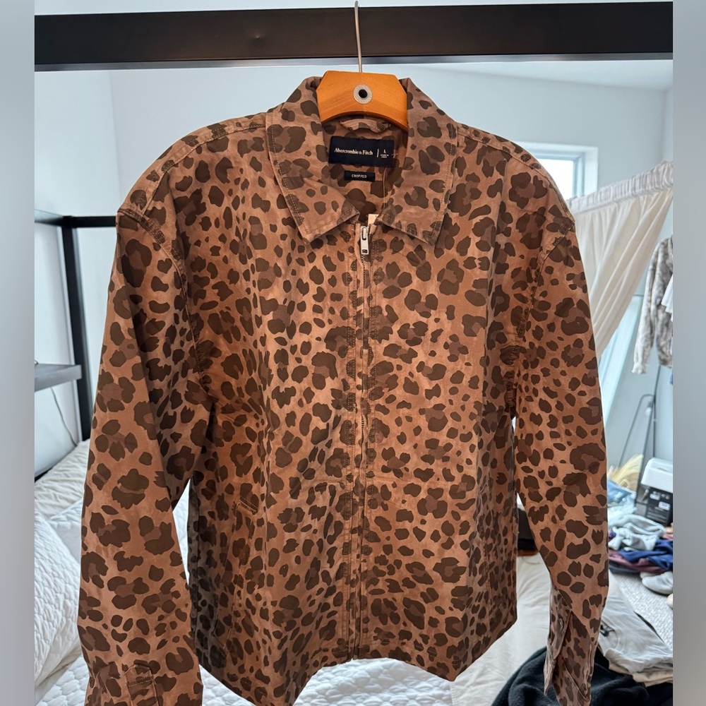 Abercrombie Men’s Leopard Print Jacket
